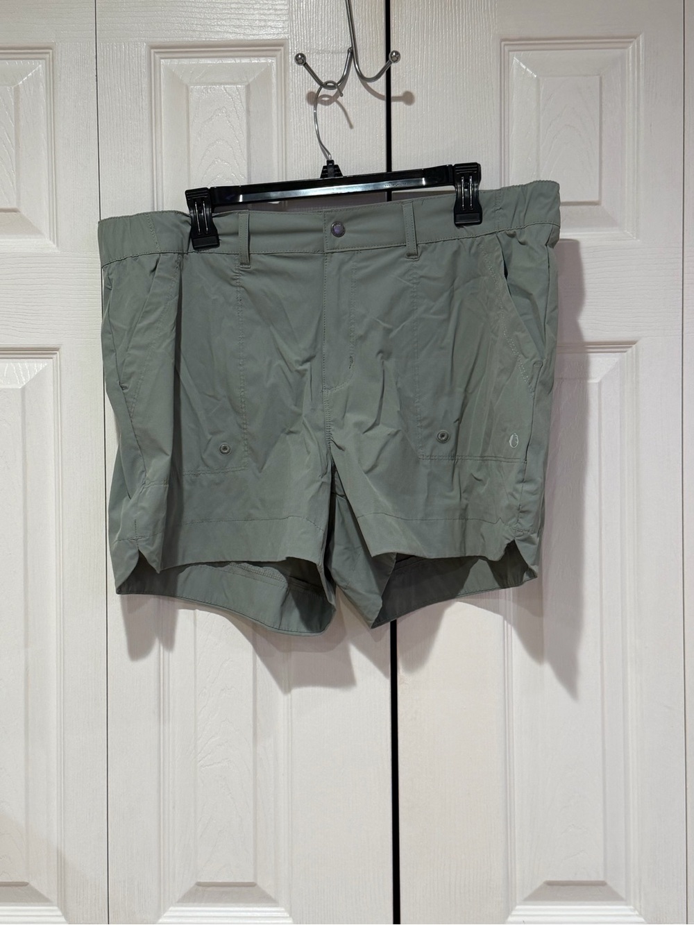 Women’s Athletic Performance Shorts in Sage Green
